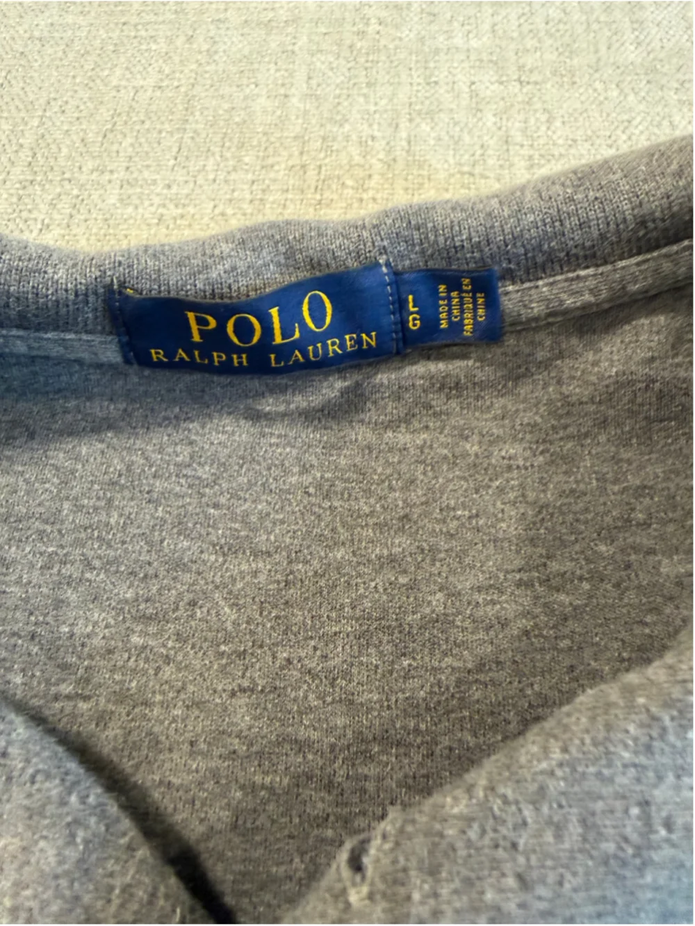 Polo Ralph Lauren Gray Short Sleeve Polo Shirt mens size L